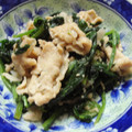 ぽりぽり拓庵's cooksnap of when they made ほうれん草と豚肉のガーリック炒め★.