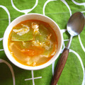 cookpading's cooksnap of when they made トマトとレタスとたまごのスープ.
