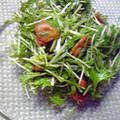 こめやゆかり's cooksnap of when they made 鶏皮と水菜の和え物.