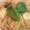 ♪くるみ's cooksnap of when they made トマトとモッツァレラのパスタ♪.
