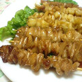 monchanママ's cooksnap of when they made ✿鶏皮消費！はちみつタレで焼き鳥✿.