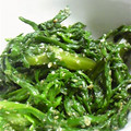 若鬼嫁あきちゃん's cooksnap of when they made 簡単！春菊のごま和え☆.