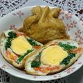 うまうま・らぶ's cooksnap of when they made 油あげの卵袋煮.