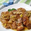 ＊sanacchi＊'s cooksnap of when they made カリッとジューシー☆鶏もも肉の香味ダレ.
