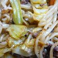 ayaka123's cooksnap of when they made 牛肉とキャベツの和風醤油焼うどん＊.