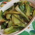 miffy77's cooksnap of when they made チンゲン菜とエリンギのペペロンチーノ風.
