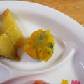 Nekozame's cooksnap of when they made ☆お弁当に！かぼちゃの茶巾　お菓子風☆.