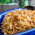 kaz2ie.TM.R.com's cooksnap of when they made 納豆入り♪チャーハン風★チーズそばめし.