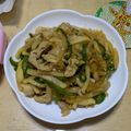 ラリー＆サラ's cooksnap of when they made 豚バラ☆大根の青椒肉絲☆お弁当☆ピーマン.