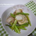 健太ママ♪'s cooksnap of when they made ホタテ＆アスパラのバター醤油炒め.