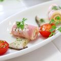 ko～ko's cooksnap of when they made おさかなのソーセージベーコン巻き.
