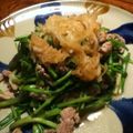 khirachi's cooksnap of when they made 豚とセリ炒め☆キューピー具のソースかけ.
