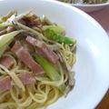 mikkusan's cooksnap of when they made ベーコンときのこのクリームパスタ♪.