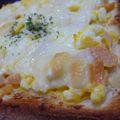 クロラビ's cooksnap of when they made 鮭フレーク入りたまごトースト.