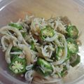 野良猫みゃあ's cooksnap of when they made オクラしらすポン酢☆momo風.