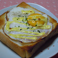 ゆうかりコアラ's cooksnap of when they made 簡単♪目玉焼きのせトースト＊＊.