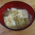 Nekozame's cooksnap of when they made おさかなソーセージと餅キャベチーズスープ.