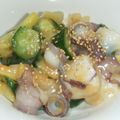 ＊まめゴマ＊'s cooksnap of when they made 簡単美味しい酢みそ♪で『まぐろぬた❤』.