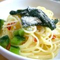 ママdeko's cooksnap of when they made 野沢菜漬け☆ペペロンチーノ.