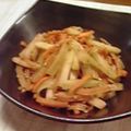 時花菜's cooksnap of when they made ∮セロリとにんじん✰カレー✰彡きんぴら∮.