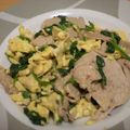 チャーりん's cooksnap of when they made ほうれん草と卵の炒め物.