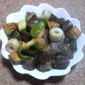 はみ出し人生's cooksnap of when they made こんにゃくとアボカドの柚子胡椒麺つゆ炒め.