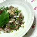 キョク's cooksnap of when they made お刺身de☆あじのたたき風.