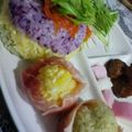 ソフトバブル's cooksnap of when they made お花みたい✿生ハム手毬寿司.