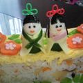 ★ひなママ★'s cooksnap of when they made ☆ひなまつり！ちらし寿司deケーキ☆.