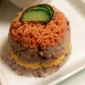 ヵりｎ's cooksnap of when they made ◆簡単鮭フレークで雛祭りに可愛い押し寿司.