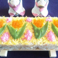 ノブリン♡'s cooksnap of when they made ❀お花畑の押し寿司❀.