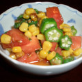 らんまるごーごー's cooksnap of when they made オクラとトマトでちゃちゃっと夏の１品.