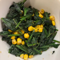 よりさく♡'s cooksnap of when they made ほうれん草とコーンのマヨカレー炒め.