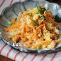 kazz72's cooksnap of when they made 卯の花入り人参シリシリ.