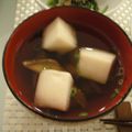 mizu1108's cooksnap of when they made 焼きしいたけとはんぺんのお吸い物♪.