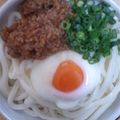 SILK0205's cooksnap of when they made あの店の!!肉味噌温玉うどん♪風?.
