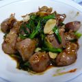 じゃりんこかりかり's cooksnap of when they made 砂ずりとアーモンドのオイスター炒め.