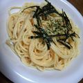 きょんこ★'s cooksnap of when they made 青じそ風味の明太子パスタ.