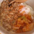ぴーの助's cooksnap of when they made 温玉キムチ納豆.
