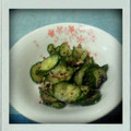 chaiko５'s cooksnap of when they made ぱくぱく食べちゃう✿きゅうりのゆかり和え.