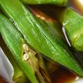しあわせな食卓's cooksnap of when they made 超〜簡単 ❤ オクラのおひたし♪.