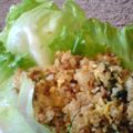 mamipeko's cooksnap of when they made 梅＋納豆＋柚子胡椒チャーハン.