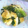watyami's cooksnap of when they made オイマヨで炒める✿簡単♡ネギ豆腐.