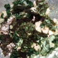 鶏皮坊主's cooksnap of when they made 簡単☆モロヘイヤと豆腐のわさび和え.