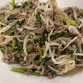 ☆ゆき坊☆'s cooksnap of when they made 挽肉ともやしの簡単炒め.