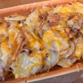 harutop's cooksnap of when they made じゃがいもとベーコン炒めのチーズ焼き^^.