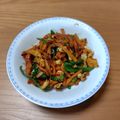 みぃくんのママ's cooksnap of when they made 人参ピーマンおかかと卵いため.
