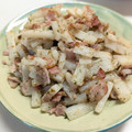 新妻あや's cooksnap of when they made 長芋とベーコンの白だし炒め.