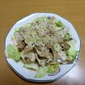 55才のおじさん's cooksnap of when they made 山芋・きのこ・豚肉のバタぽん炒め✿.