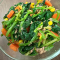 マトリョーシカ1号's cooksnap of when they made ほうれん草とにんじんのツナ和え.